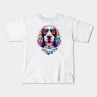 Welsh Springer Spaniel Watercolor Design Kids T-Shirt